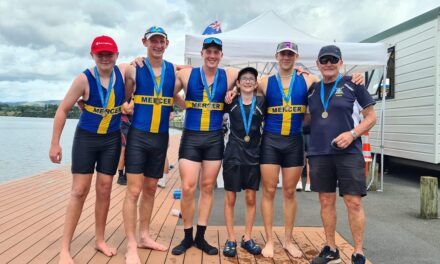 Gold medal for Mercer Rowing Club crew